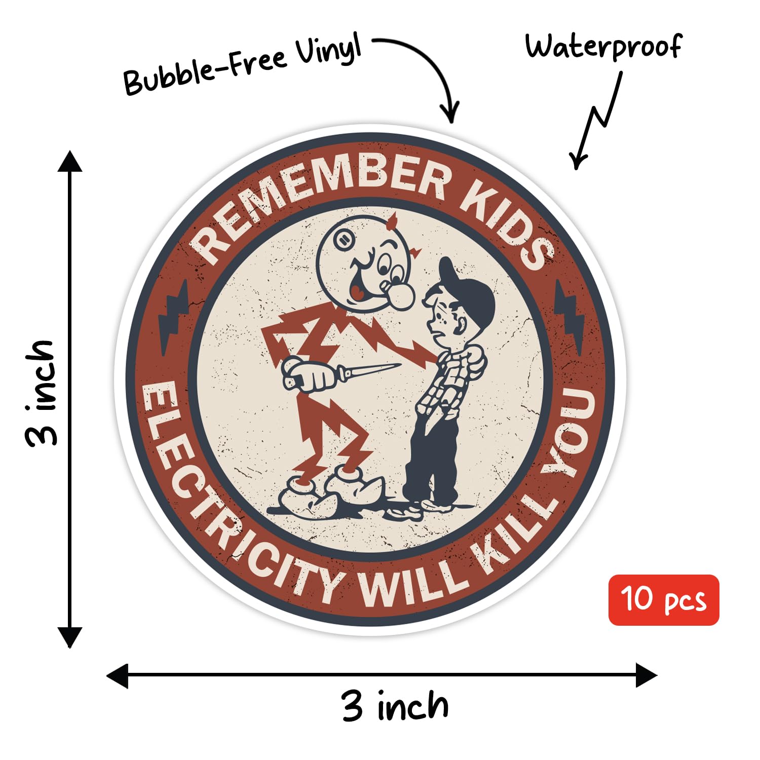 Amazon.com - GRITKULTURE Remember Kids Electricity Will Kill You